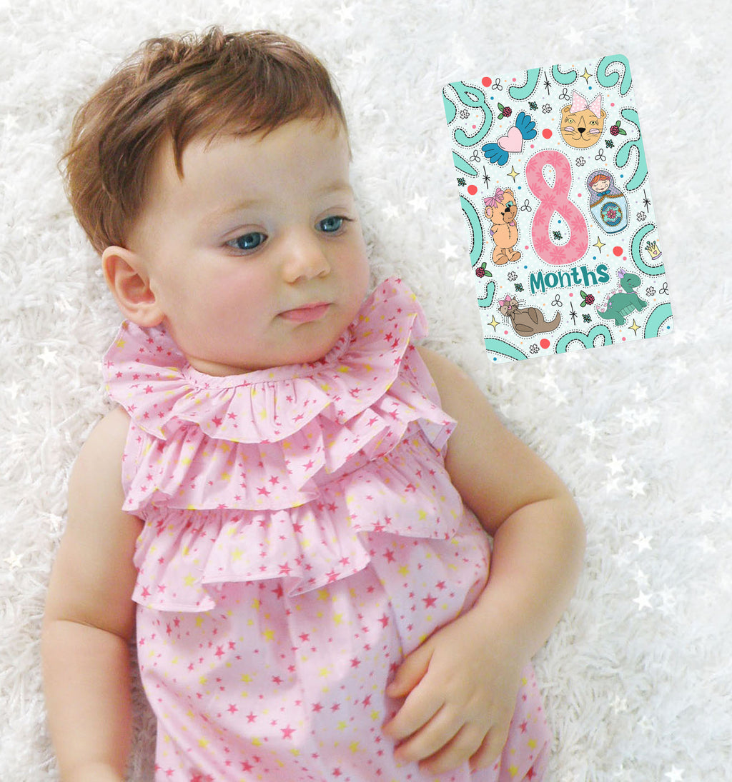 Name Art Milestone Cards - digital file
