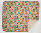 Sticker Book Patchwork Bear - Sherpa blanket