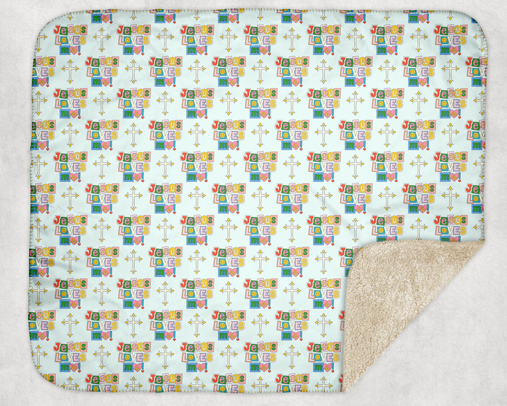 Jesus Loves Me - Sherpa blanket