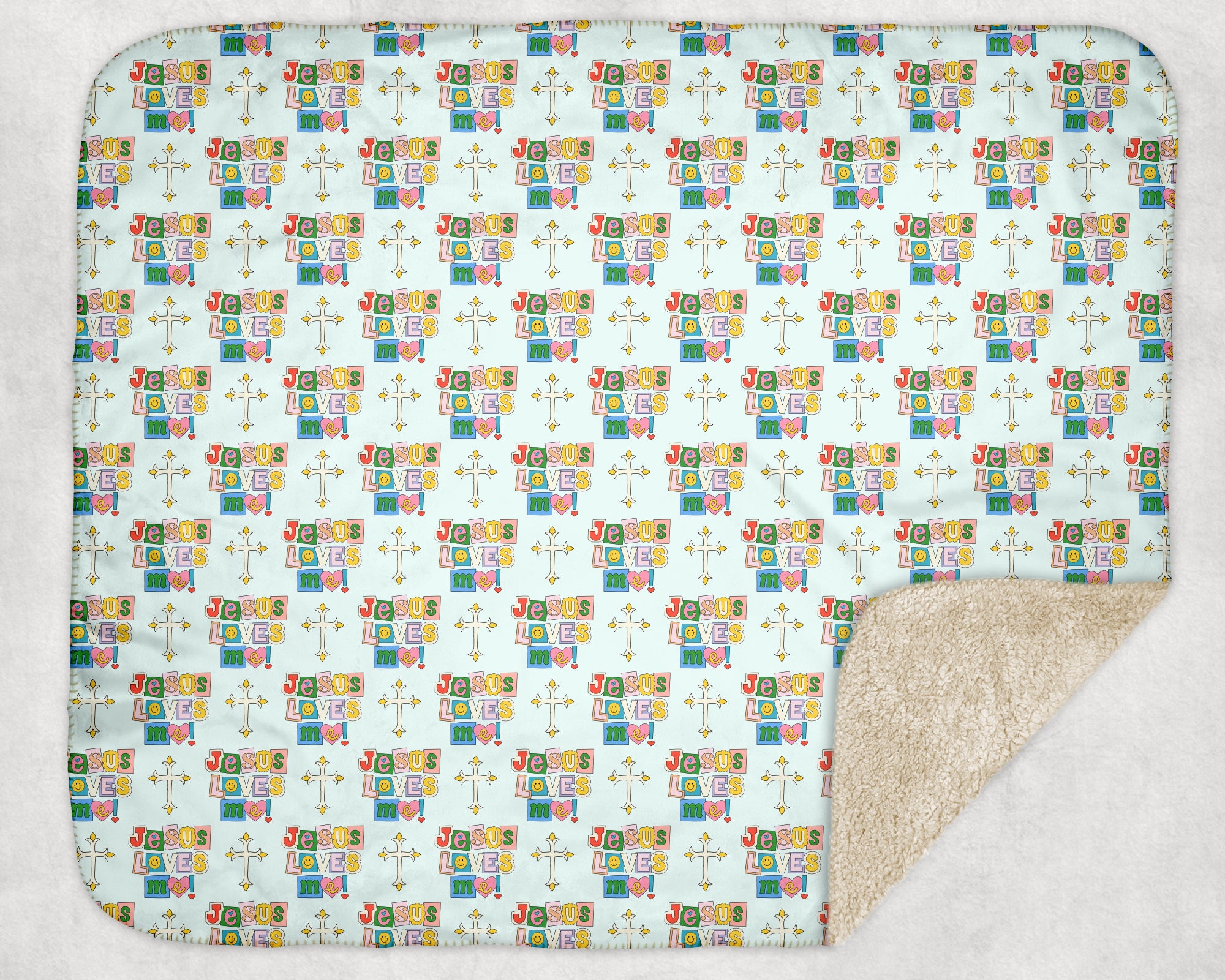 Jesus Loves Me - Sherpa blanket