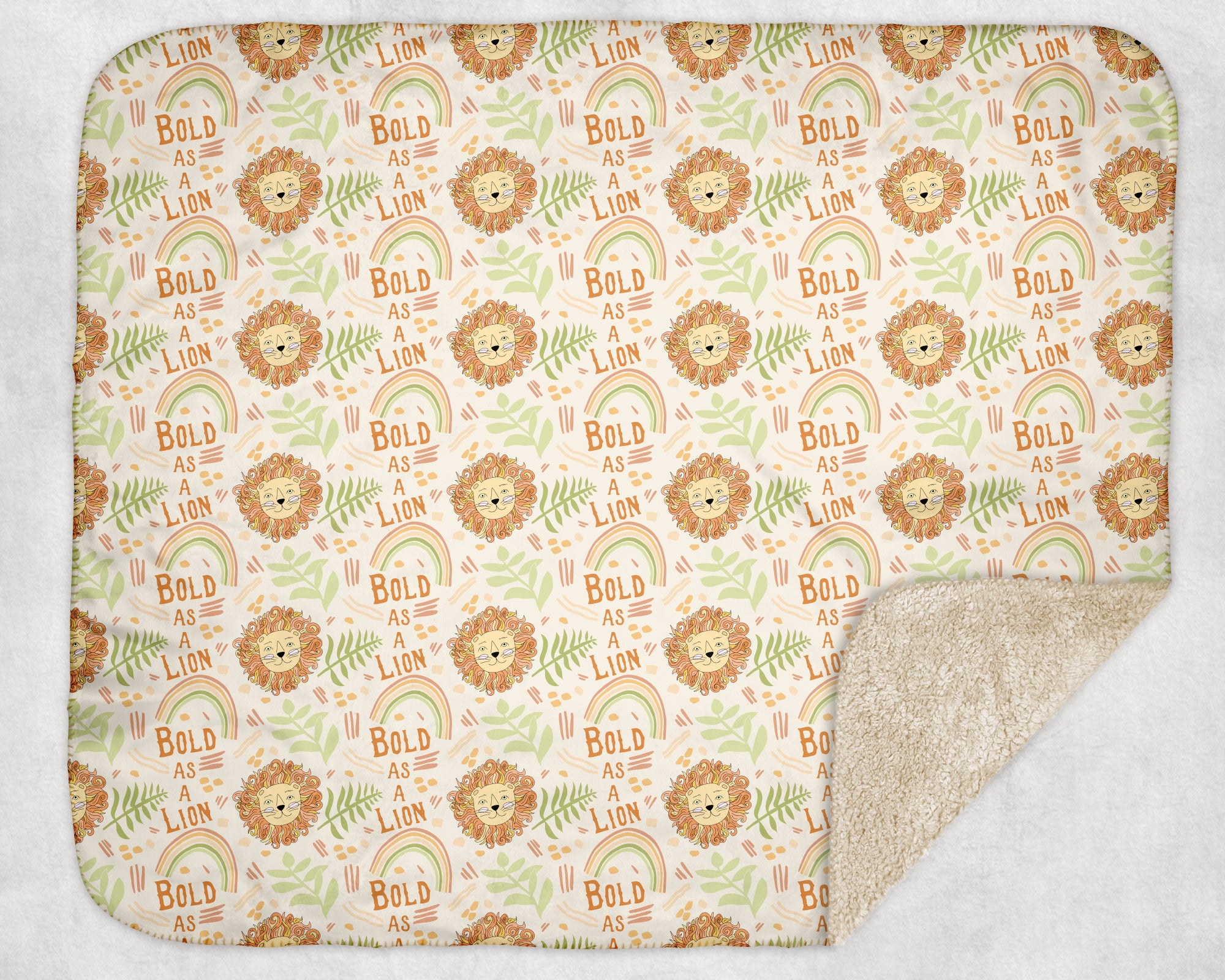 Bold as a Lion - Sherpa blanket