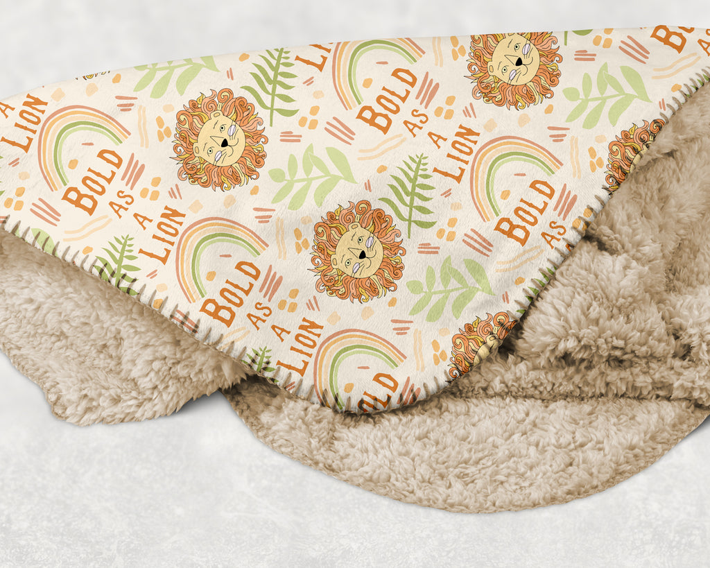 Bold as a Lion - Sherpa blanket