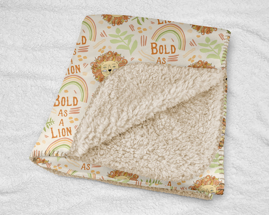 Bold as a Lion - Sherpa blanket