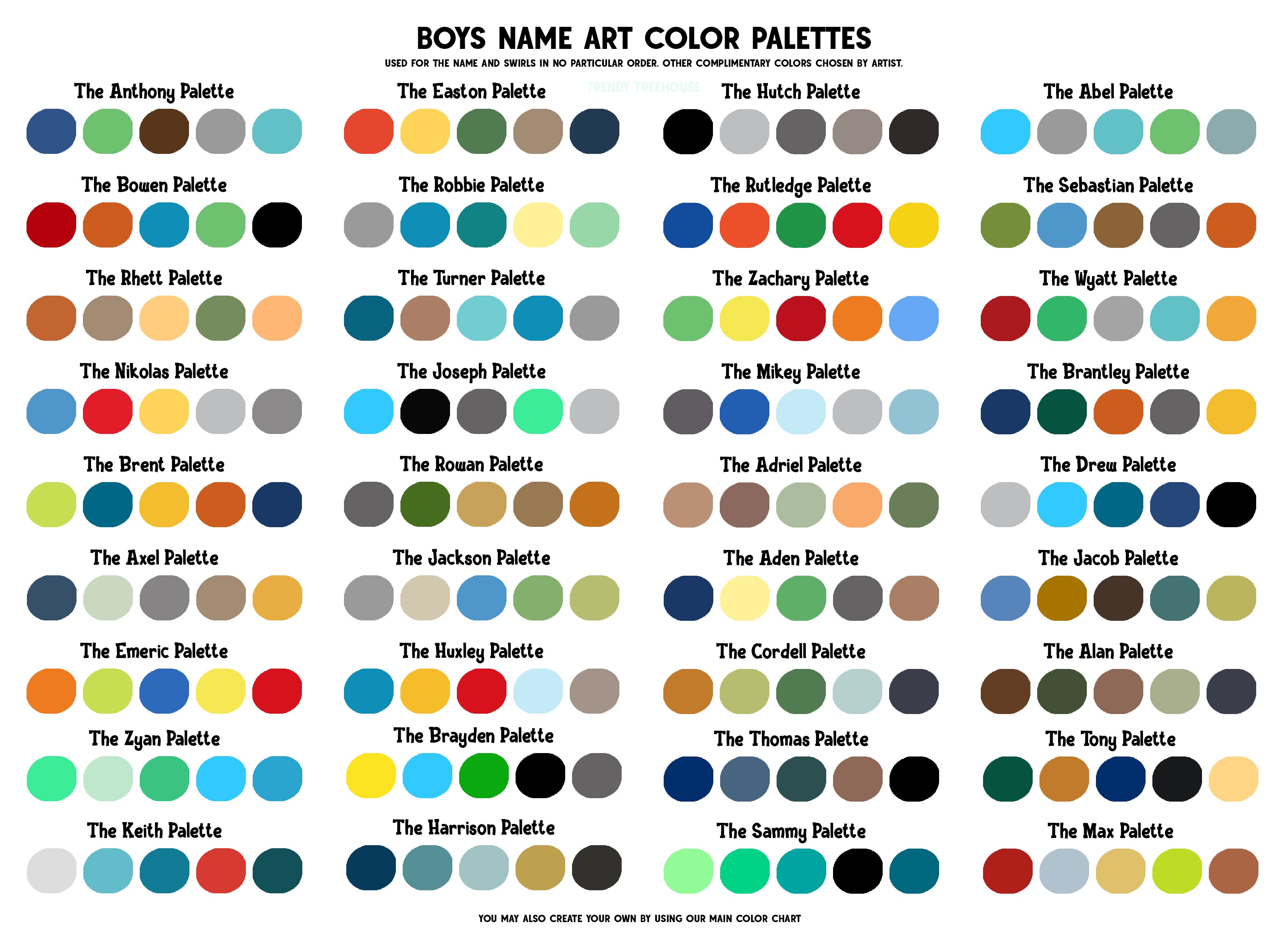 Custom Name Art - Boys