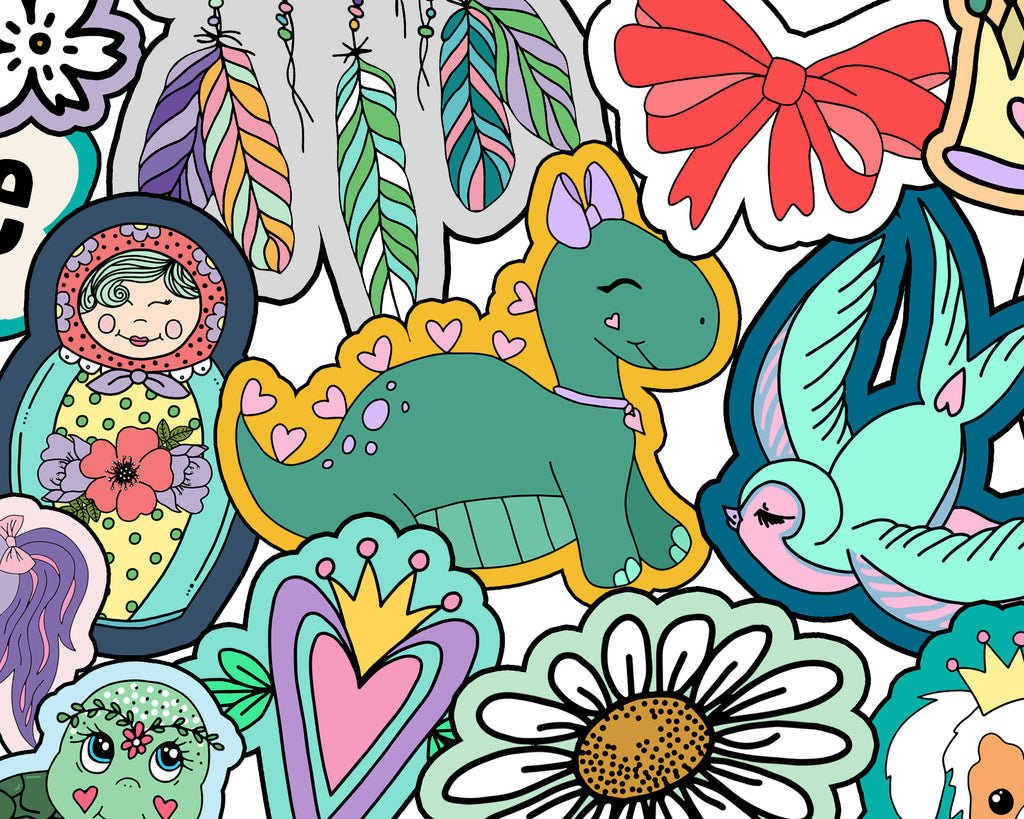 Sticker Book Girls - Sherpa blanket