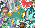 Sticker Book Girls - Sherpa blanket