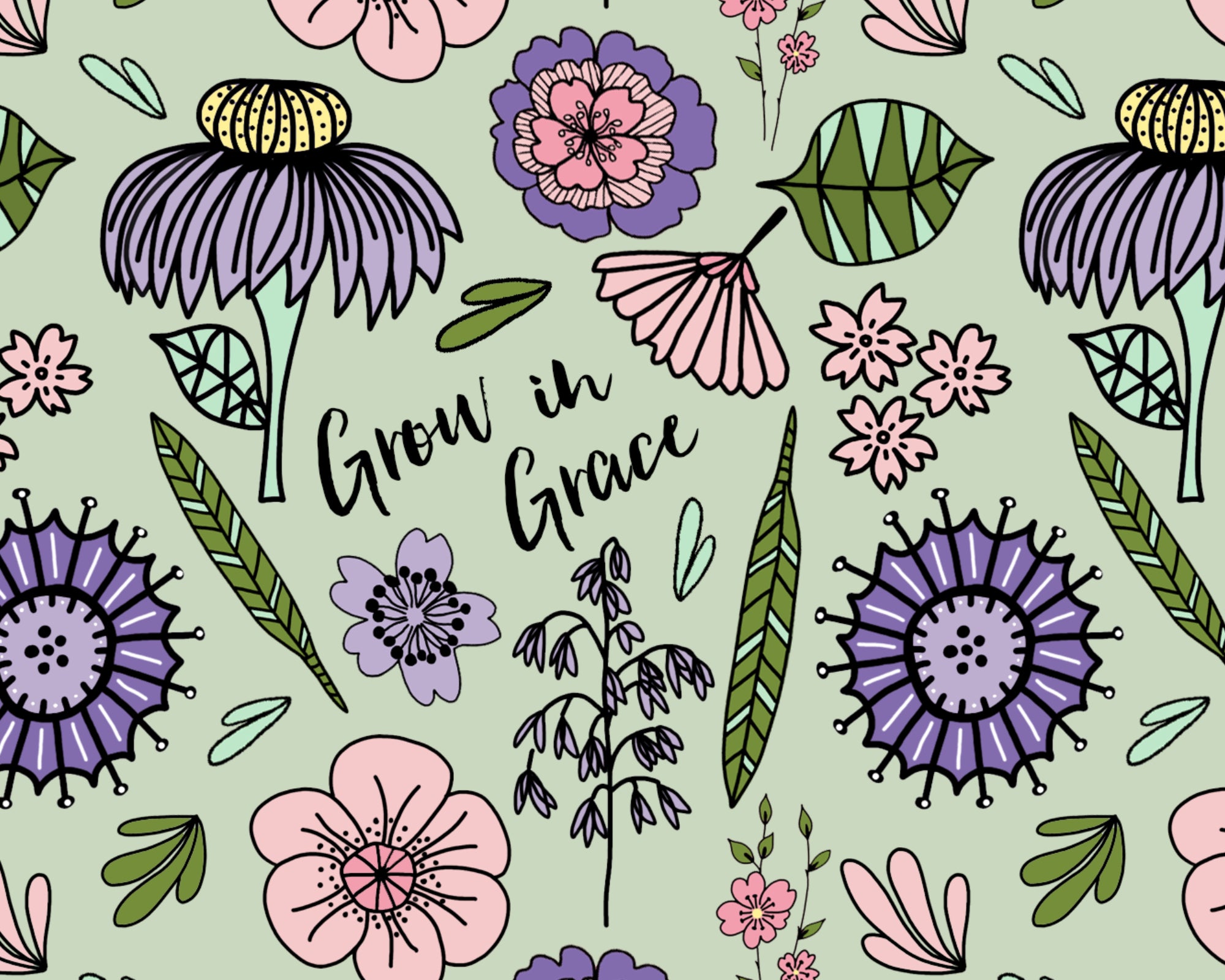 Grow in Grace - Sherpa blanket
