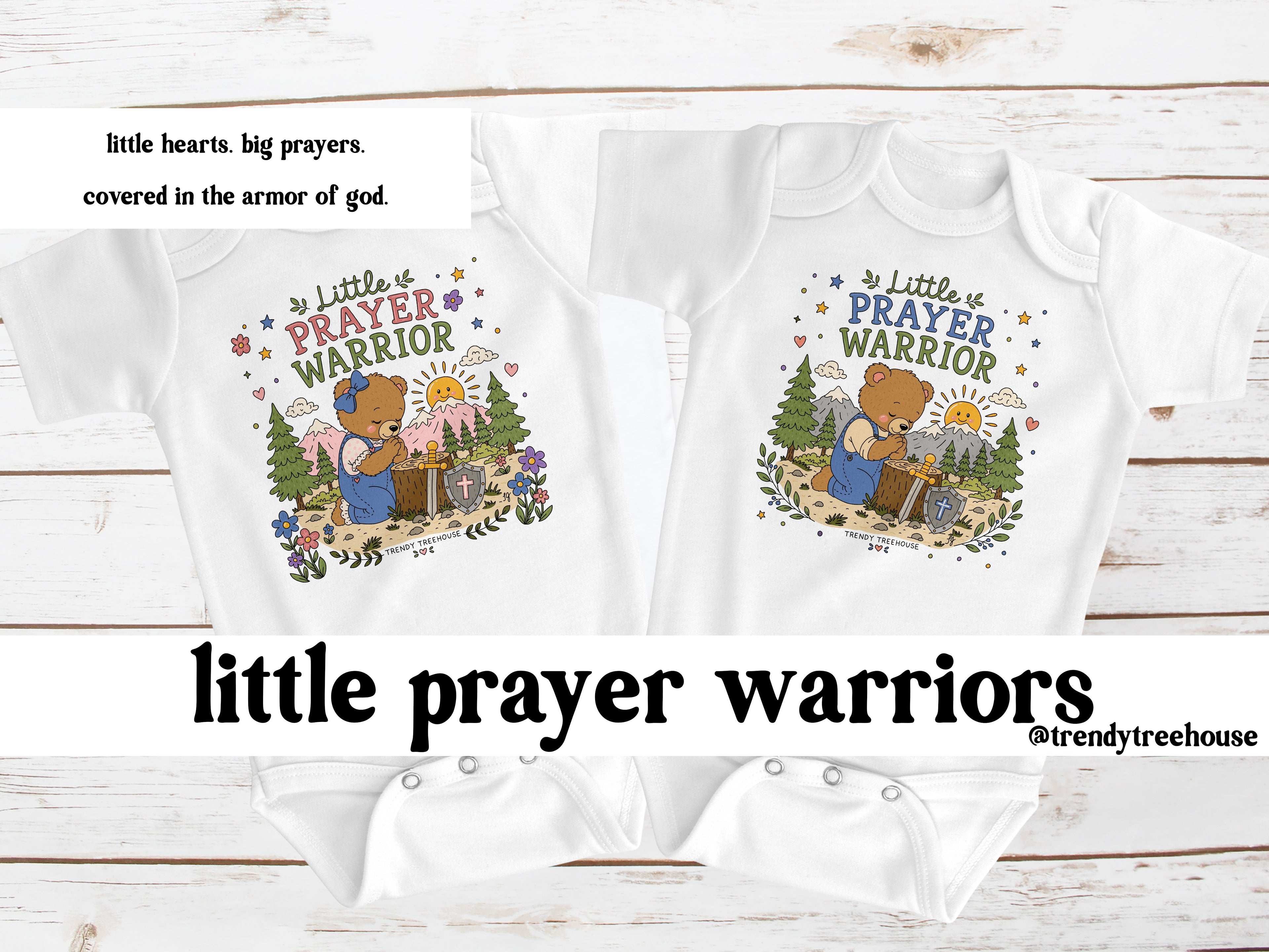 Little Prayer Warrior - Onesie/Tees