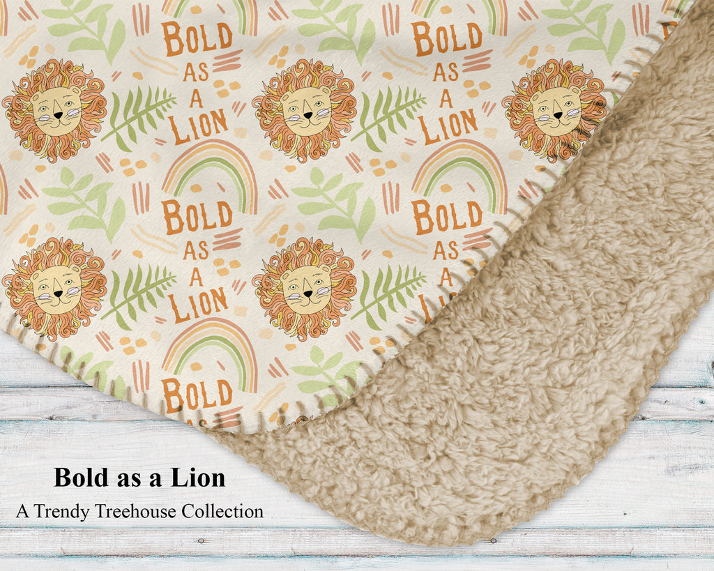 Bold as a Lion - Sherpa blanket