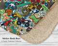 Sticker Book Boys - Sherpa blanket