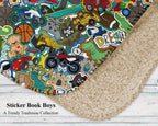 Sticker Book Boys - Sherpa blanket