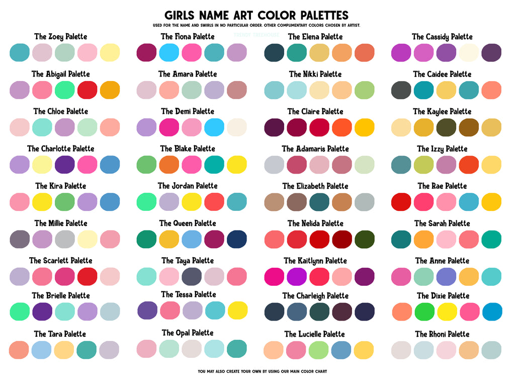 Custom Name Art - Girls
