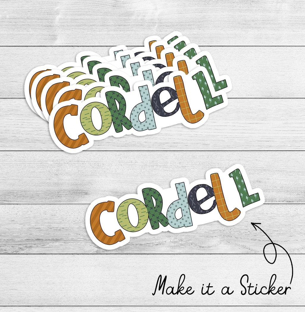 Name Art - digital file