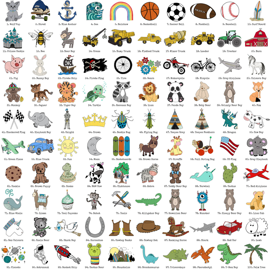 Custom Name Art - Boys