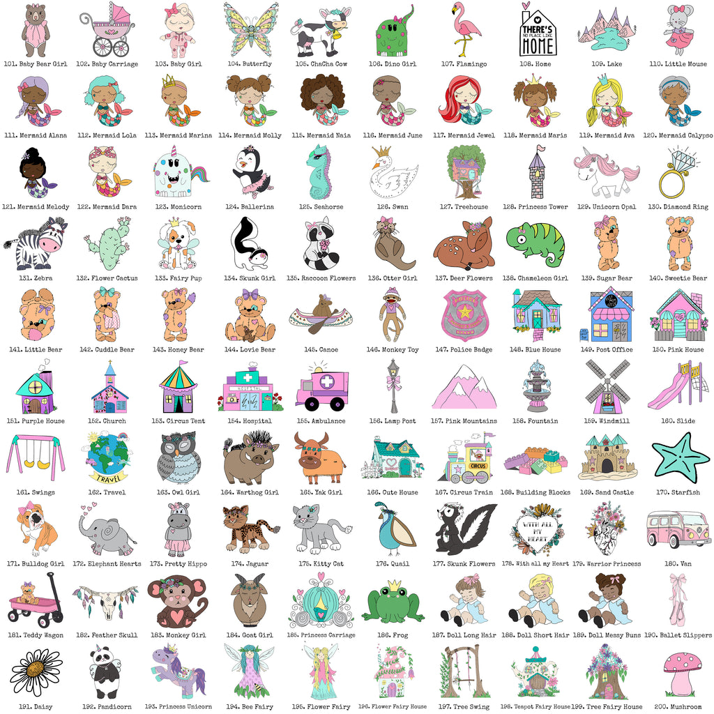 Custom Name Art - Girls