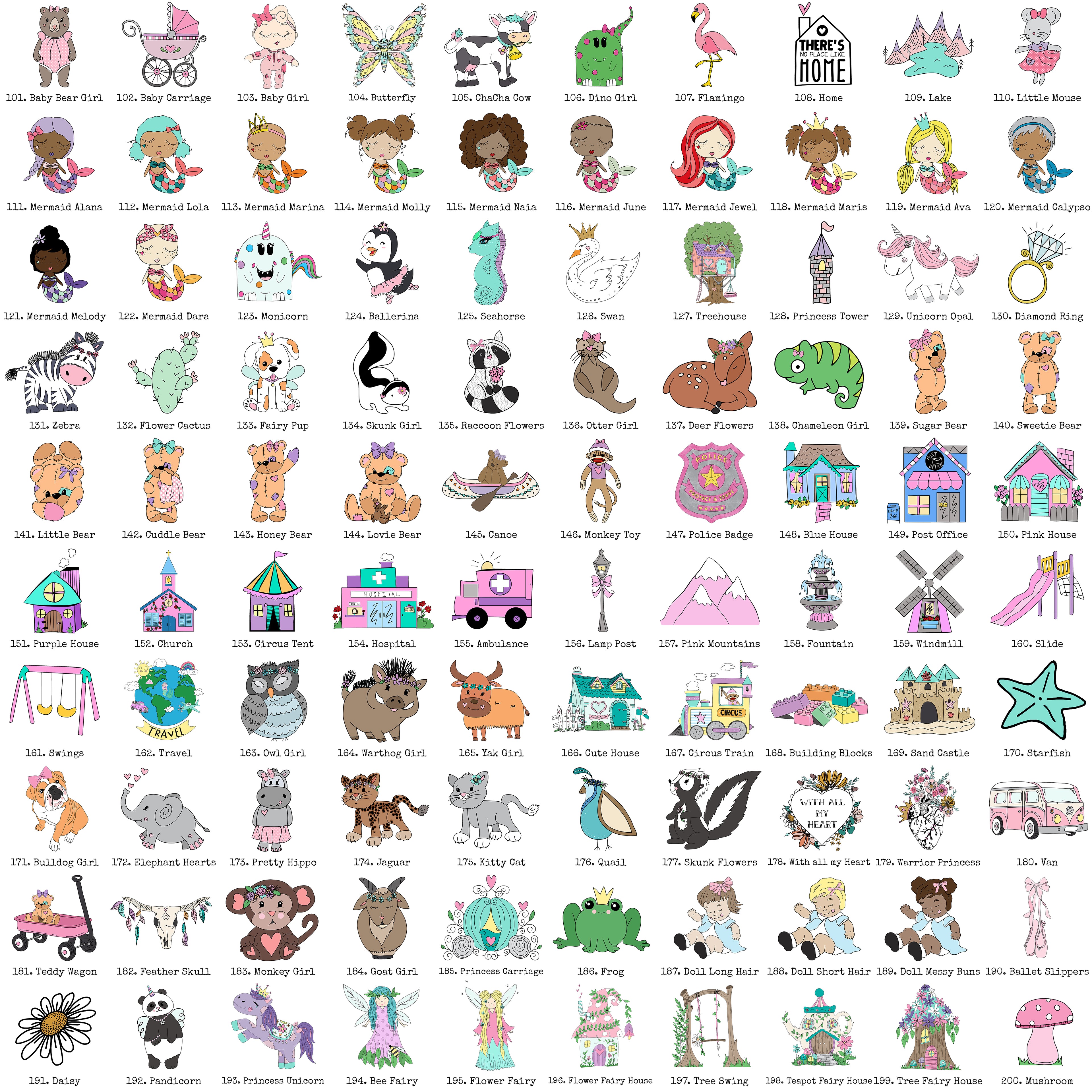 Custom Name Art - Girls