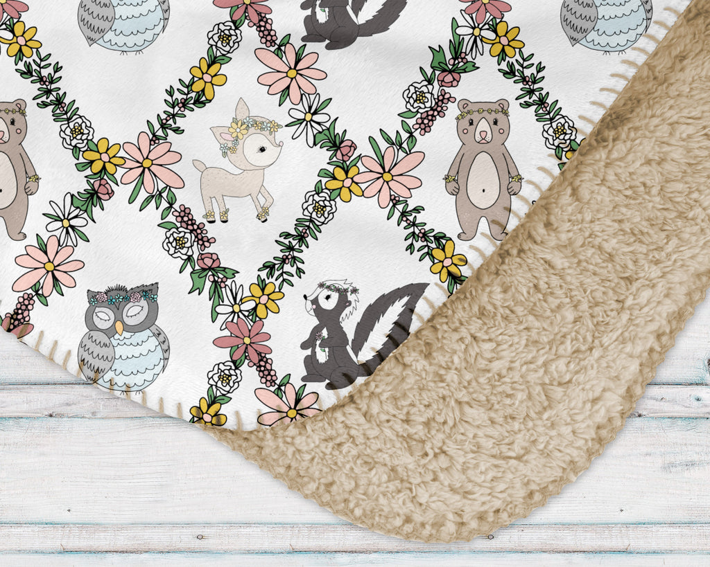 Floral Forest - seamless pattern - digital file